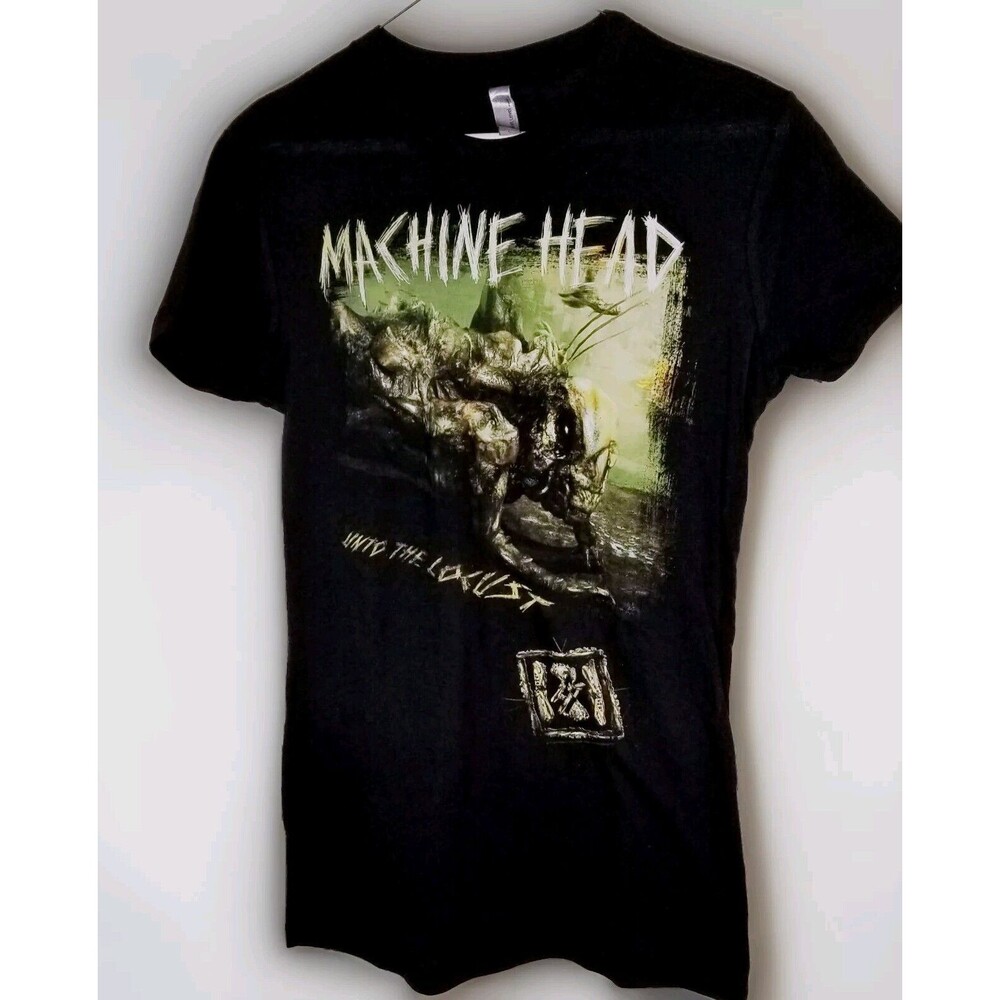 MACHINE HEAD T-SHIRT  2012 Eighth Plague Tour NEW Womens  Junior Large ROCK TEE